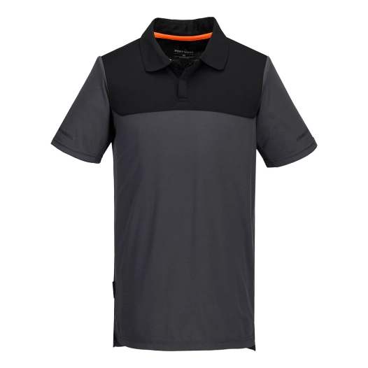 polo léger mc ev4 - taille 4xl - gris métal - portwest
