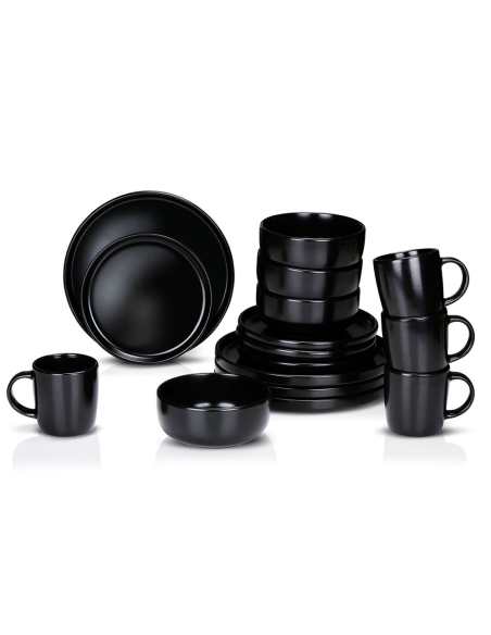 Service Petit Déjeuner Céramique Alpina Design Moderne et Complet 16 Pièces - Alpina