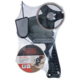 distributeur de ruban d'emballage + 2 rouleaux 48 mm x 15 m