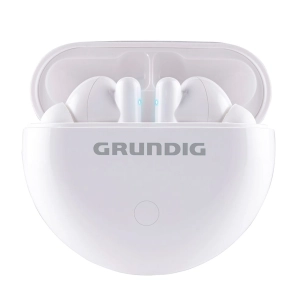 ecouteurs sans fil bluetooth avec etui blanc