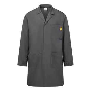 blouse antistatique esd - taille xxxl - gris zoom - portwest