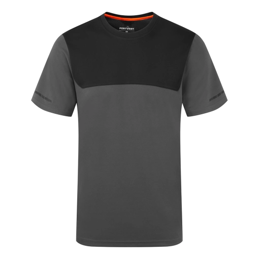 tee shirt léger mc ev4 - taille 4xl - gris métal - portwest