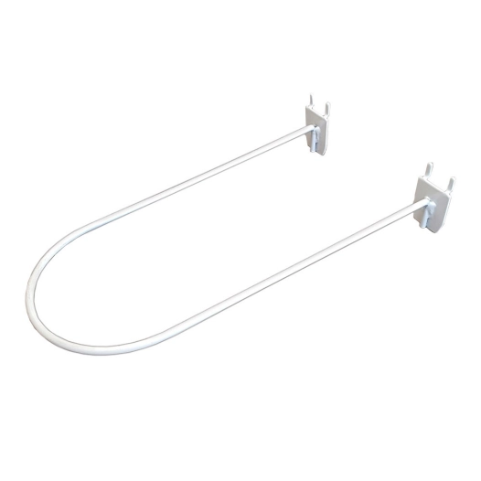 demi circonférence crochet d'affichage fermé base renforcée blanc