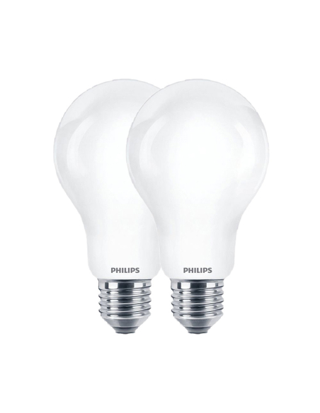 ampoule led standard e27 10,5 w 1521 lm 2700k lumière chaude, 2 unités