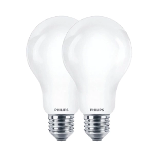 ampoule led standard e27 10,5 w 1521 lm 2700k lumière chaude, 2 unités