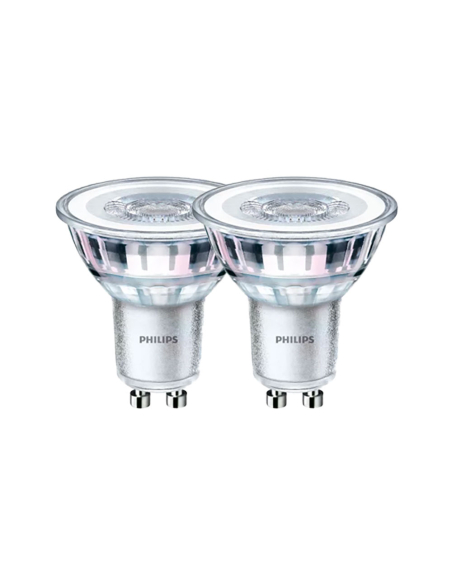 ampoule led gu10 4,6 w 355 lm 2700 k lumière chaude, 2 unités