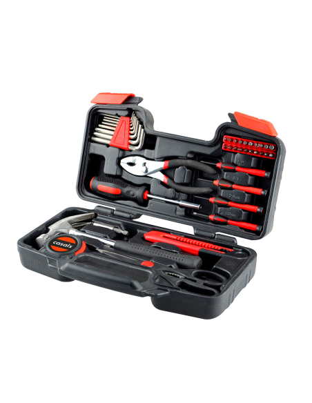 Mallette à outils 39 pièces Kit d'outils essentiel pour la maison - CASALS