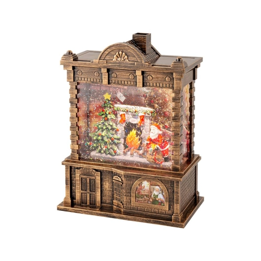fileur d'eau père noël avec musique 21,7 x 16,5 x 9,5 cm