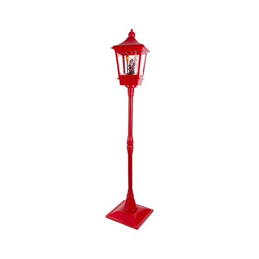 lampadaire père noël illuminé 37,5 x 37,5 x 185 cm