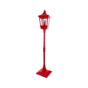 lampadaire père noël illuminé 37,5 x 37,5 x 185 cm