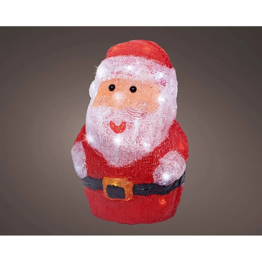 figurine de père noël à led pour extérieur 17 x 14 x 23,50 cm