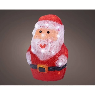 figurine de père noël à led pour extérieur 17 x 14 x 23,50 cm