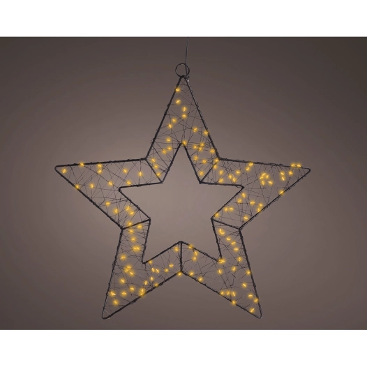 figure étoile en métal d'extérieur microled ø38 cm