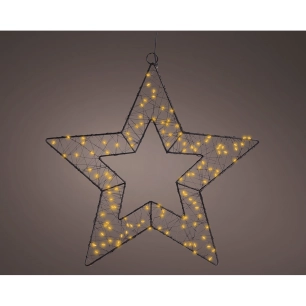 figure étoile en métal d'extérieur microled ø38 cm