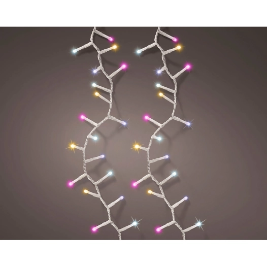 guirlande led clignotante multicolore extérieure 11 m