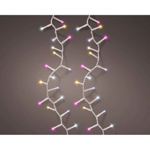 guirlande led clignotante multicolore extérieure 11 m