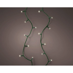 guirlande led connect (interconnectable) multifonction 250 leds lumière chaude avec effet clignotant extérieur vert 18,7 m