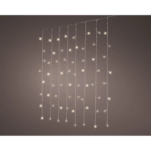 rideaux lumineux connectables extérieur led blanche lumière chaude 200 led 1,5 x 2 m