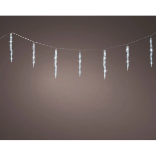 glaçons lumineux exterieur connectables clignotants a lumière froide 60 led 3,6 m
