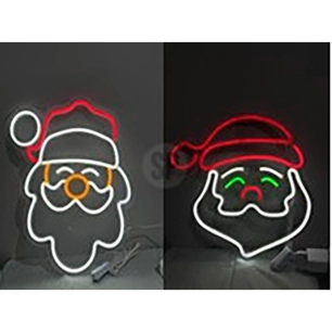 figurine de noël en néon, 2 modèles différents