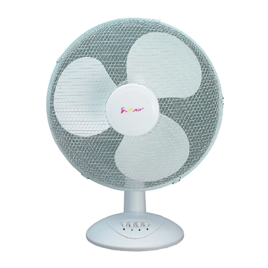 ventilateur de table, 45 w, ø 40 cm, 3 vitesses, blanc
