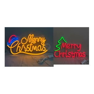 figure en néon avec lettres, différents modèles