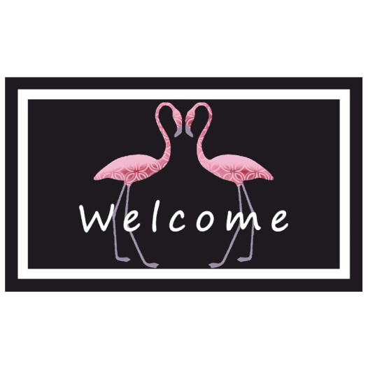 tapis velvet flamingo 45 x 75 cm tapis velvet flamingo 45 x 75 cm - mercury