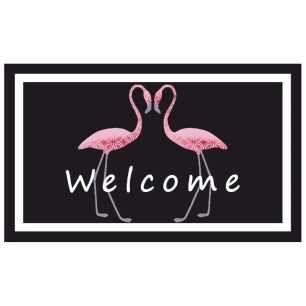 tapis velvet flamingo 45 x 75 cm tapis velvet flamingo 45 x 75 cm - mercury