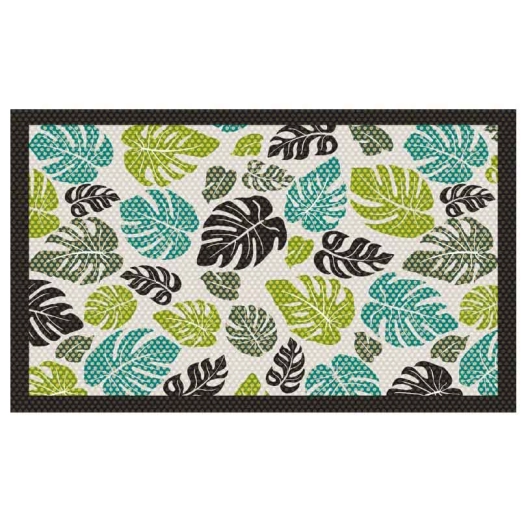 tapis velvet summerleafs 3 45 x 75 cm tapis velvet summerleafs 3 45 x 75 cm - mercury