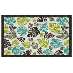 tapis velvet summerleafs 3 45 x 75 cm tapis velvet summerleafs 3 45 x 75 cm - mercury