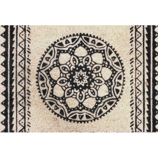 tapis coco imprimé mandala 40 x 60 cm tapis coco imprimé mandala 40 x 60 cm - btb