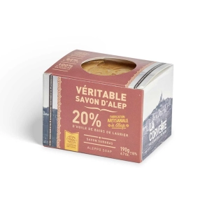 véritable savon d'alep 20% huile de laurier 190 g véritable savon d'alep 20% huile de laurier 190 g - la corvette