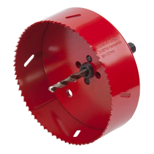 scie cloche bimétallique avec foret pilote ø127 mm
