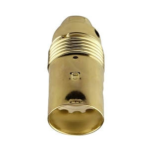 douille de lampe en métal fileté vintage laiton e14 ø25 x 60 mm