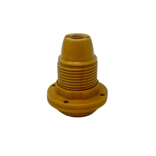 douille lampe e14 asf tout filetage + 2 rondelles, or brillant