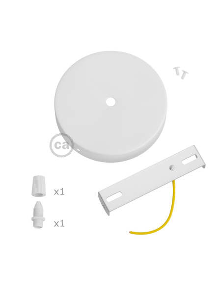 Kit Rosace Toiture Métallique Robuste, étanche, finition blanc mat - CREATIVE