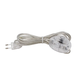 commutateur à pied électrique avec câble, 2,5 a 250 v, 3 m, transparent