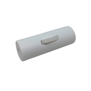 interrupteur cylindrique unipolaire, blanc