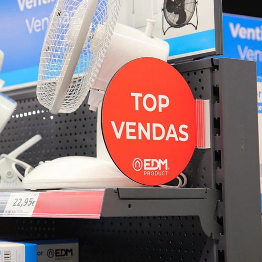 promotion display portugais module meilleures ventes edm ø 20cm. contient un support adhésif 02942.