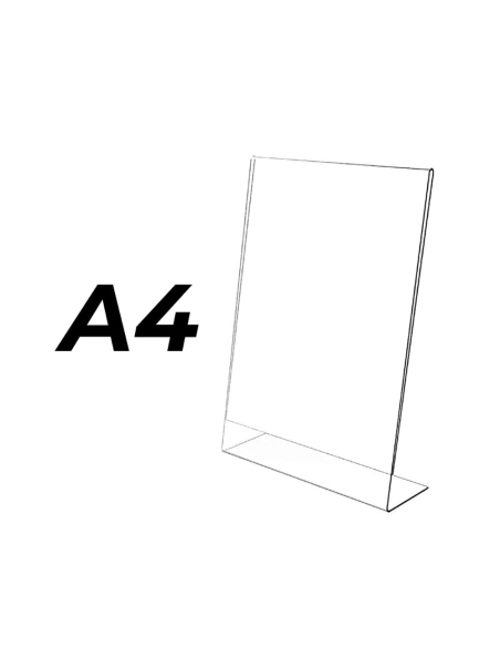 Présentoir A4 Incliné Affichage incliné A4 transparent - COMPOSSAR