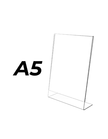 Présentoir A5 Incliné Méthacrylate Transparent Incliné - COMPOSSAR