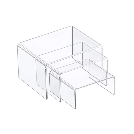 lot de 3 presentoirs méthacrylate relief 3mm