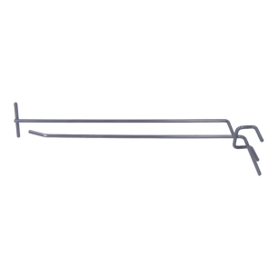 crochet à fourche simple, avec porte-étiquette, pour panneau grillé, ø3 x 250 mm