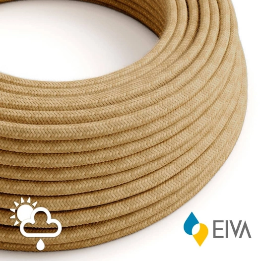 tuyau tubulaire h05rn-f, 2 x 1,00 mm², textile jute, 50 m