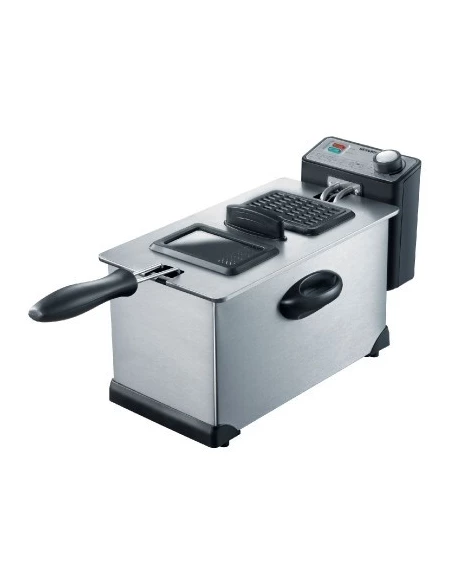 2200 W-TH-0,4 kg de frites-Cuve inox amovible-Couvercle filtrant-Inox - SEVERIN