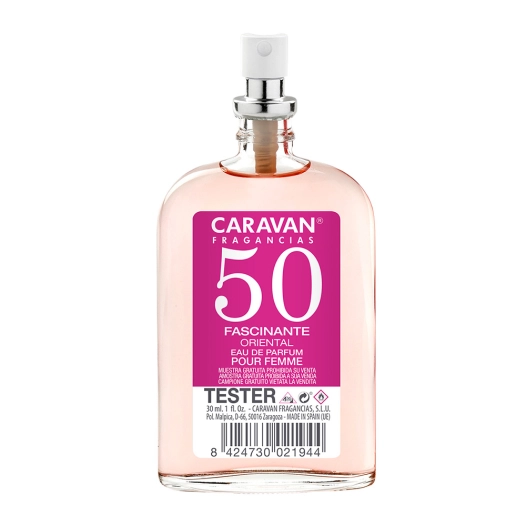 testeur 30ml caravan edp sra nº 50 lady gratuit pour l'achat de 4 unit. du parfum correspondant au testeur