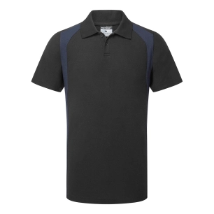 polo wx2 manches courtes - taille xxxl - noir/marine - portwest