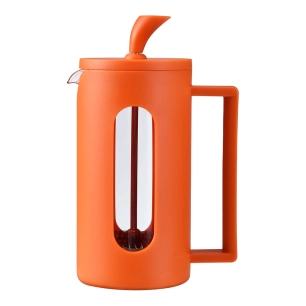 cafetière / théière à piston orange roma 350 ml 3 tasses