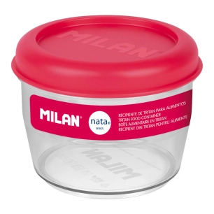 boîte à lunch hermétique ronde en tritan nata® 624 rouse 0,5 l