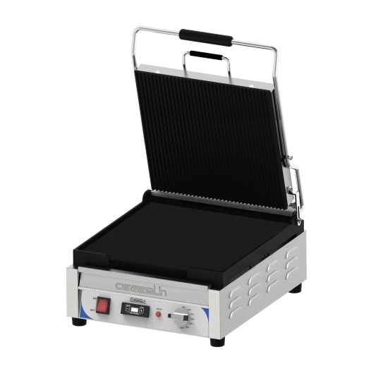 Grill Panini XL Premium Rainurée - Lisse avec minuteur - CASSELIN